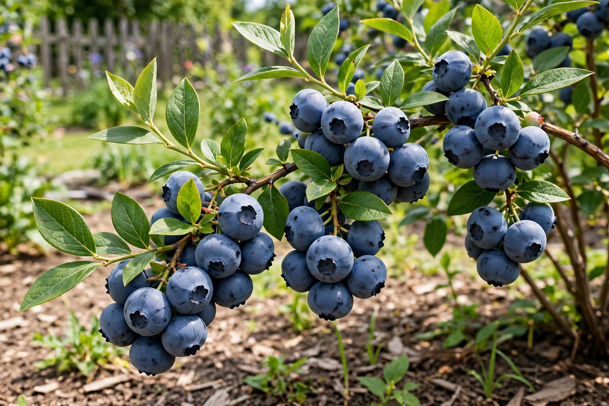 Chandler blueberry plant in a 1 liter pot, 10 to 14 inches