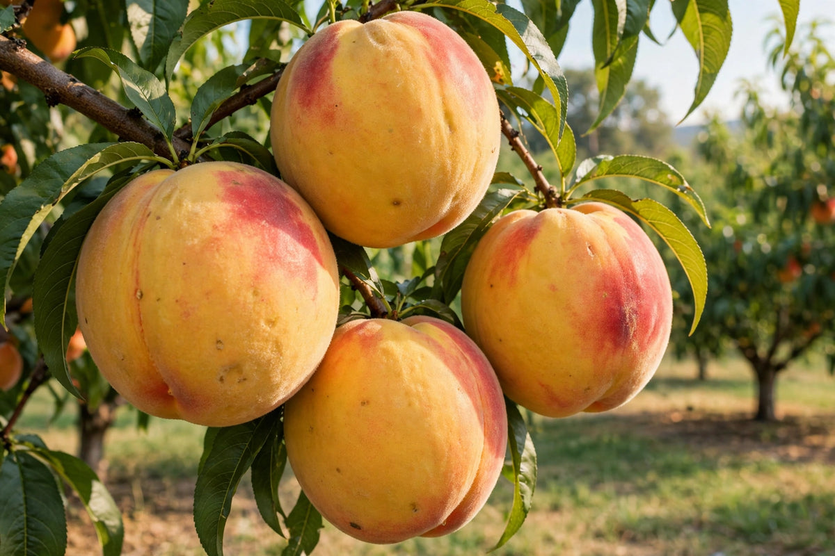 Elberta peach tree, bare root, shipped dormant